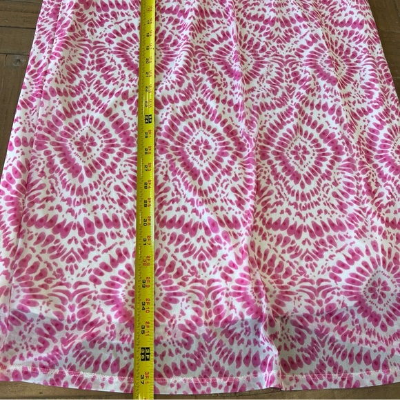 House Of Harlow Revolve Pink Floral Tie Dye Mesh Skirt And Top Barbiecore Large - Picture 12 of 13